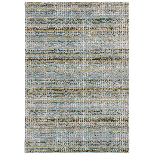 Oriental Weavers Atlas 747B0 Blue/ Green 7'10"" x 10'10"" Indoor Area Rug A747B0240343ST