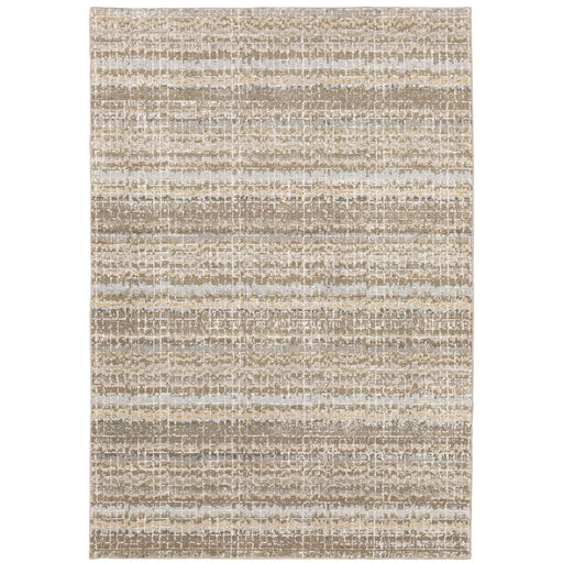 Oriental Weavers Atlas 747E0 Ivory/ Grey 7'10"" x 10'10"" Indoor Area Rug A747E0240343ST