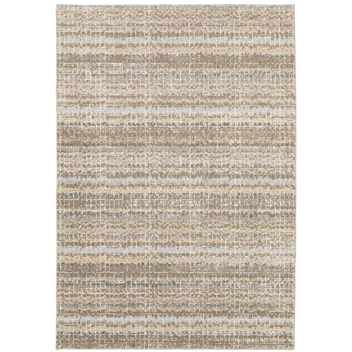 Oriental Weavers Atlas 747E0 Ivory/ Grey 7'10"" x 10'10"" Indoor Area Rug A747E0240343ST