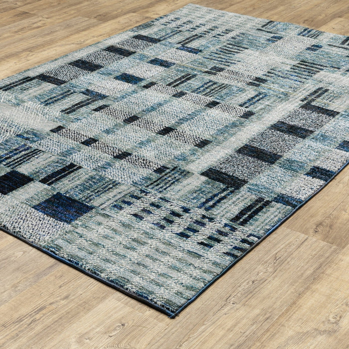 Oriental Weavers Atlas 752B0 Blue 8'6"" x 11'7"" Indoor Area Rug A752B0260370ST