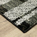 Oriental Weavers Atlas 752C0 Black/ Grey 7'10"" x 10'10"" Indoor Area Rug A752C0240343ST