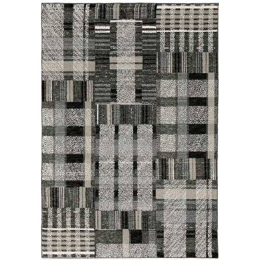 Oriental Weavers Atlas 752C0 Black/ Grey 6'7"" x 9'6"" Indoor Area Rug A752C0200300ST