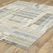 Oriental Weavers Atlas 752E0 Blue/ Green 7'10"" x 10'10"" Indoor Area Rug A752E0240343ST
