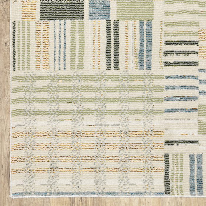 Oriental Weavers Atlas 752E0 Blue/ Green 6'7"" x 9'6"" Indoor Area Rug A752E0200300ST