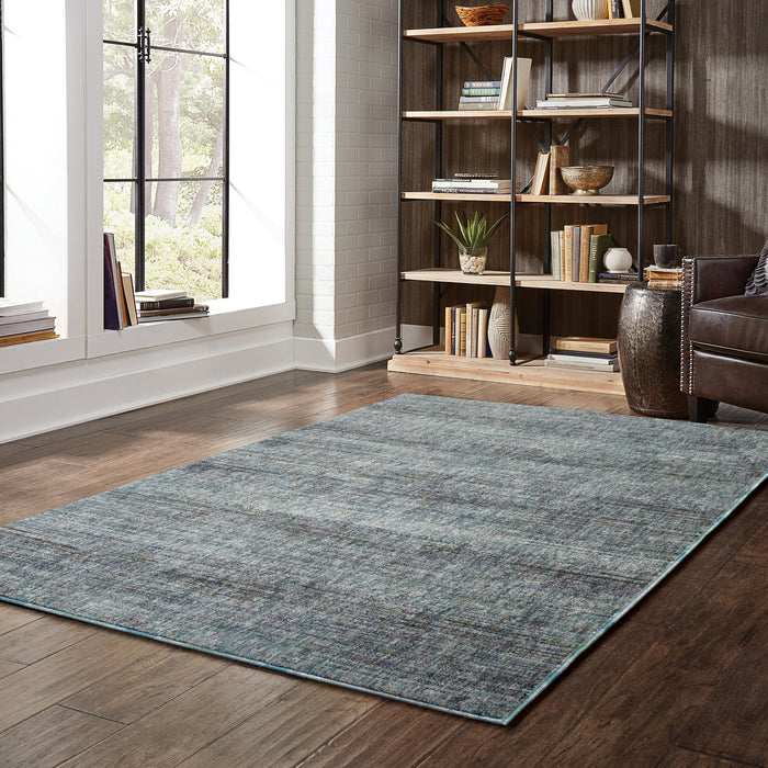 Oriental Weavers Atlas 8033J Blue/ Grey 8'6"" x 11'7"" Indoor Area Rug A8033J260370ST