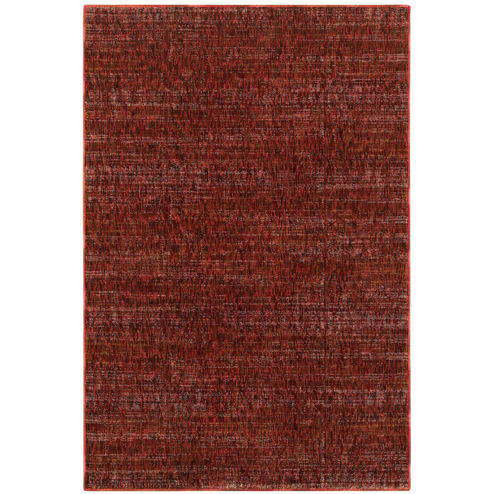 Oriental Weavers Atlas 8033K Red/ Rust 7'10"" x 10'10"" Indoor Area Rug A8033K240343ST