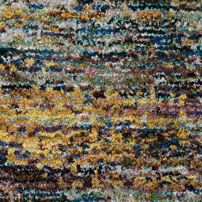 Oriental Weavers Atlas 8037B Multi 7'10"" Round Indoor Area Rug A8037B240RDST