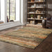 Oriental Weavers Atlas 8037C Gold/ Charcoal 8'6"" x 11'7"" Indoor Area Rug A8037C260370ST