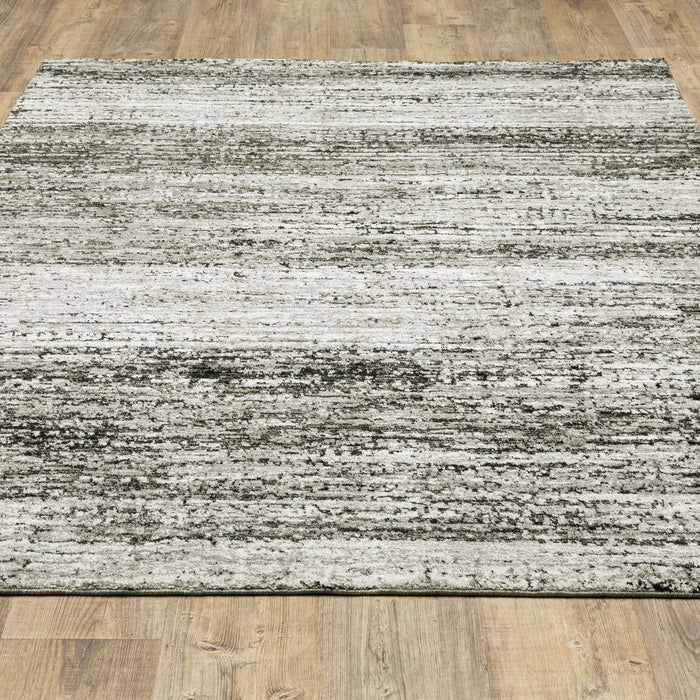 Oriental Weavers Atlas 8037G Ash/ Charcoal 8'6"" x 11'7"" Indoor Area Rug A8037G260370ST