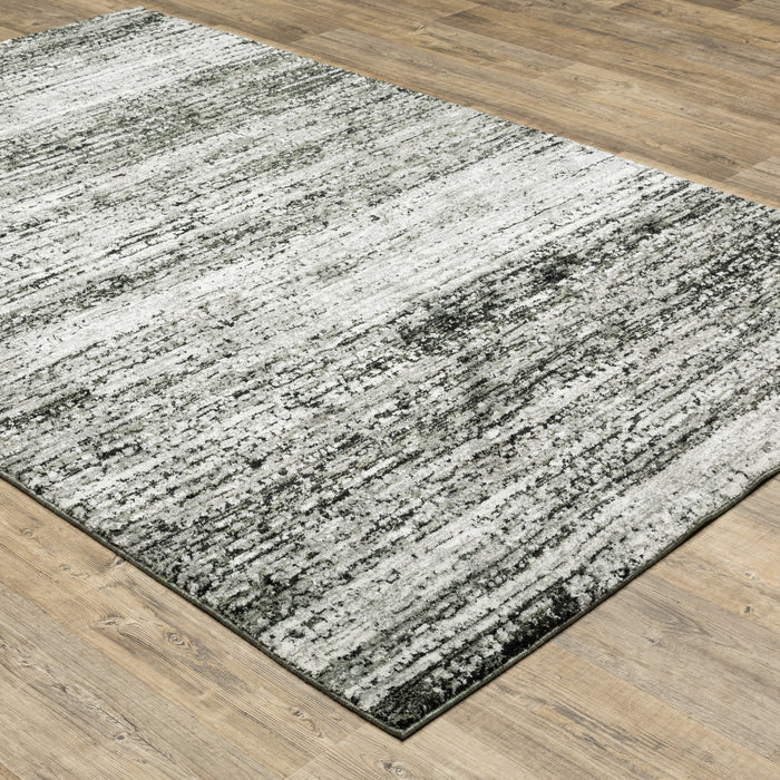 Oriental Weavers Atlas 8037G Ash/ Charcoal 6'7"" x 9'6"" Indoor Area Rug A8037G200300ST