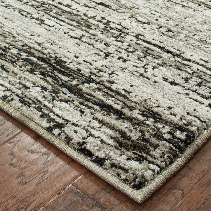Oriental Weavers Atlas 8037G Ash/ Charcoal 10' x 13'2"" Indoor Area Rug A8037G305400ST