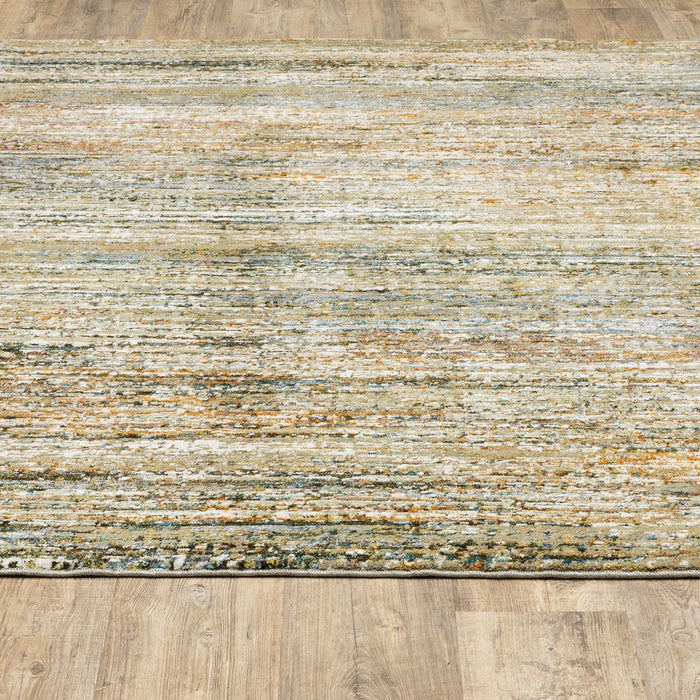 Oriental Weavers Atlas 8037J Gold/ Green 10' x 13'2"" Indoor Area Rug A8037J305400ST