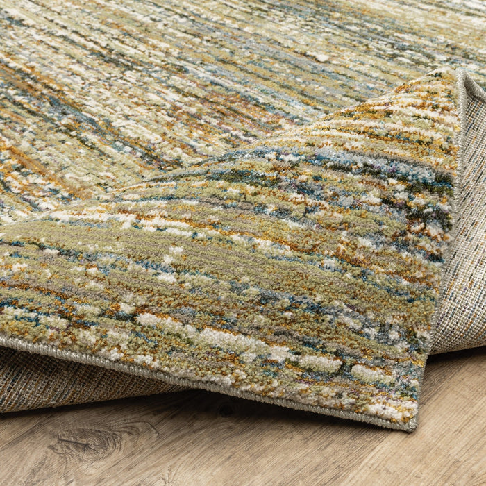 Oriental Weavers Atlas 8037J Gold/ Green 10' x 13'2"" Indoor Area Rug A8037J305400ST