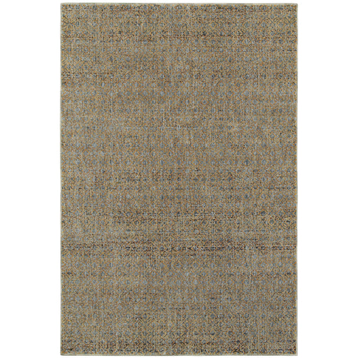 Oriental Weavers Atlas 8048B Blue/ Gold 6'7"" x 9'6"" Indoor Area Rug A8048B200300ST