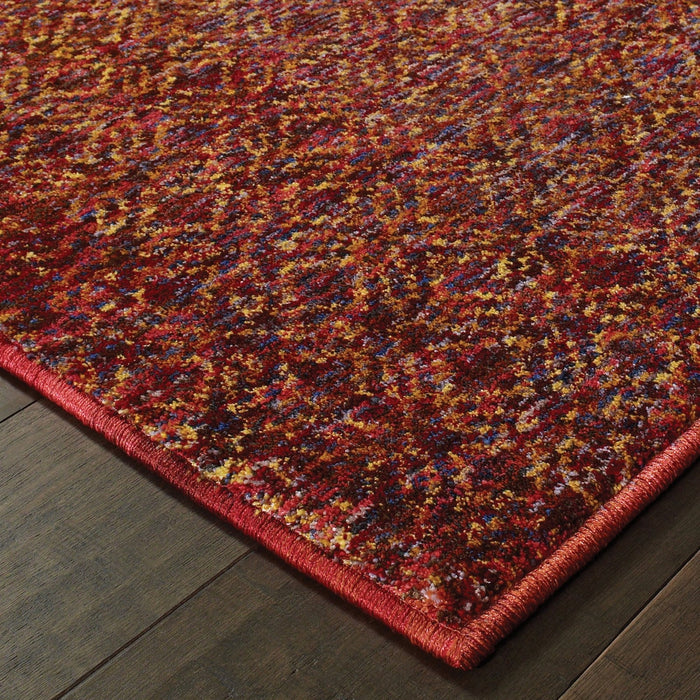 Oriental Weavers Atlas 8048K Red/ Rust 8'6"" x 11'7"" Indoor Area Rug A8048K260370ST