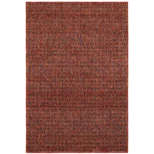 Oriental Weavers Atlas 8048K Red/ Rust 8'6"" x 11'7"" Indoor Area Rug A8048K260370ST