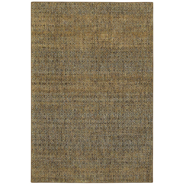 Oriental Weavers Atlas 8048P Green/ Gold 10' x 13'2"" Indoor Area Rug A8048P305400ST