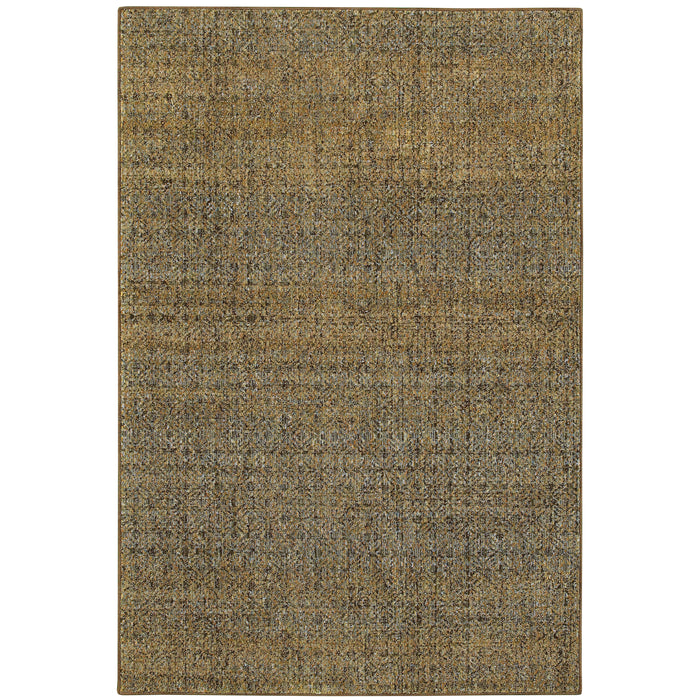 Oriental Weavers Atlas 8048P Green/ Gold 6'7"" x 9'6"" Indoor Area Rug A8048P200300ST