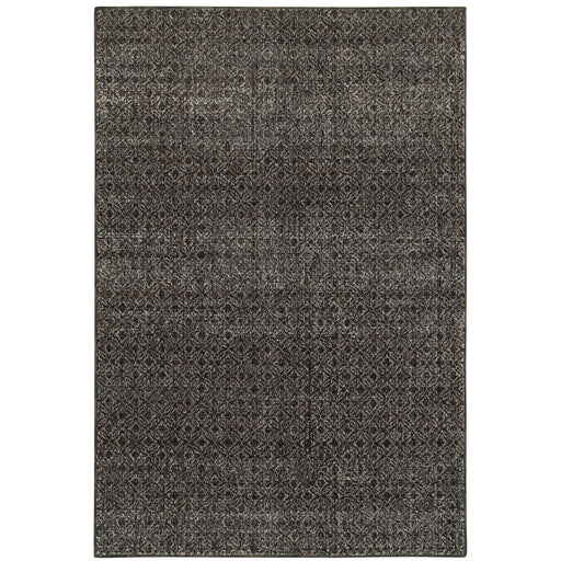 Oriental Weavers Atlas 8048Q Black/ Grey 6'7"" x 9'6"" Indoor Area Rug A8048Q200300ST