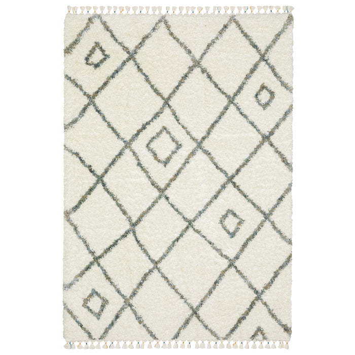 Oriental Weavers Axis AX03A Ivory/ Multi 7'10"" x 10'10"" Indoor Area Rug AAX03A240340ST