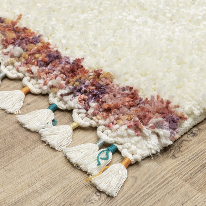 Oriental Weavers Axis AX04A Ivory/ Multi 6'7"" x 9'6"" Indoor Area Rug AAX04A200296ST