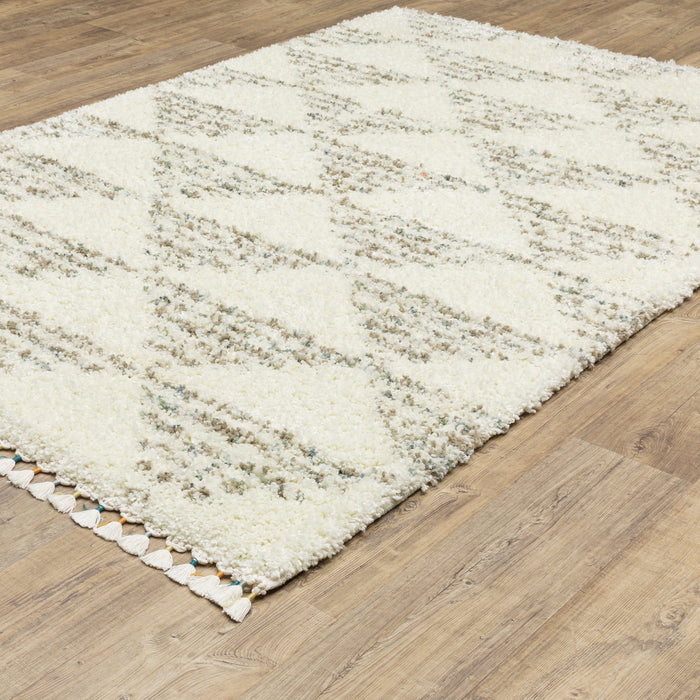 Oriental Weavers Axis AX05A Ivory/ Multi 7'10"" x 10'10"" Indoor Area Rug AAX05A240340ST