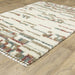 Oriental Weavers Axis AX06A Ivory/ Multi 9'10"" x 12'10"" Indoor Area Rug AAX06A300394ST