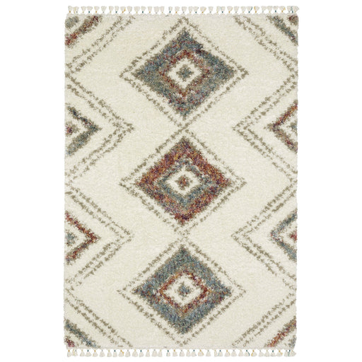 Oriental Weavers Axis AX07A Ivory/ Multi 7'10"" x 10'10"" Indoor Area Rug AAX07A240340ST
