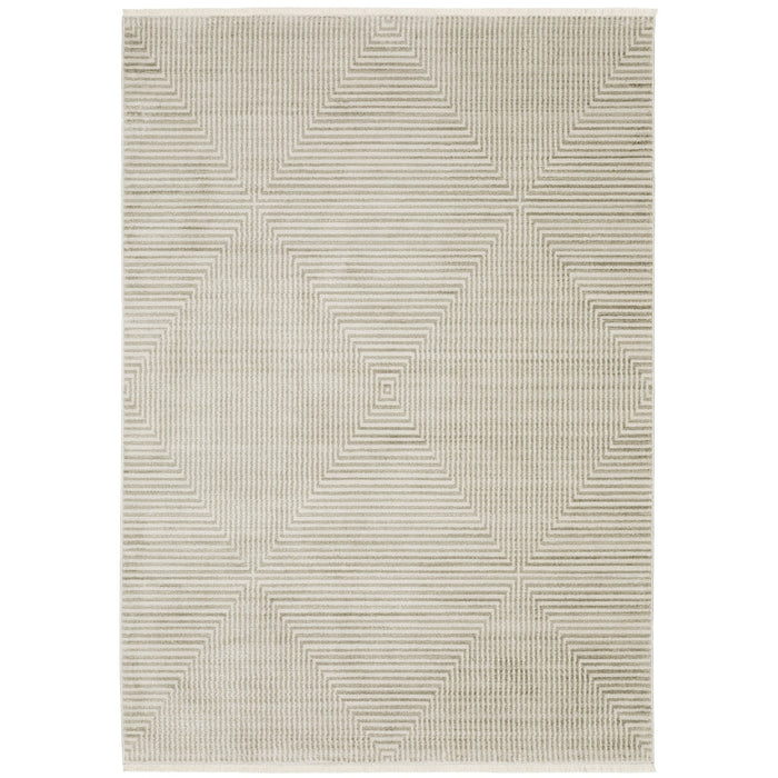 Oriental Weavers Bauer 4150E Beige/ Ivory 6'7"" x 9'6"" Indoor Area Rug B4150E200290ST