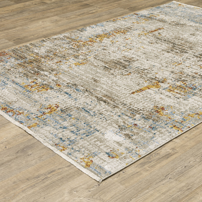 Oriental Weavers Bauer 005E2 Beige/ Multi 7'10"" x 10'10"" Indoor Area Rug B005E2240330ST