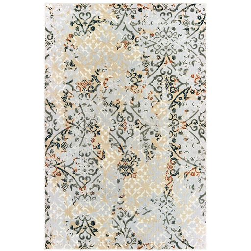 Oriental Weavers Bowen 108W2 Grey/ Gold 7'10"" x 10'10"" Indoor Area Rug B108W2240330ST