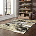 Oriental Weavers Bowen 109E2 Black/ Gold 7'10"" x 10'10"" Indoor Area Rug B109E2240330ST