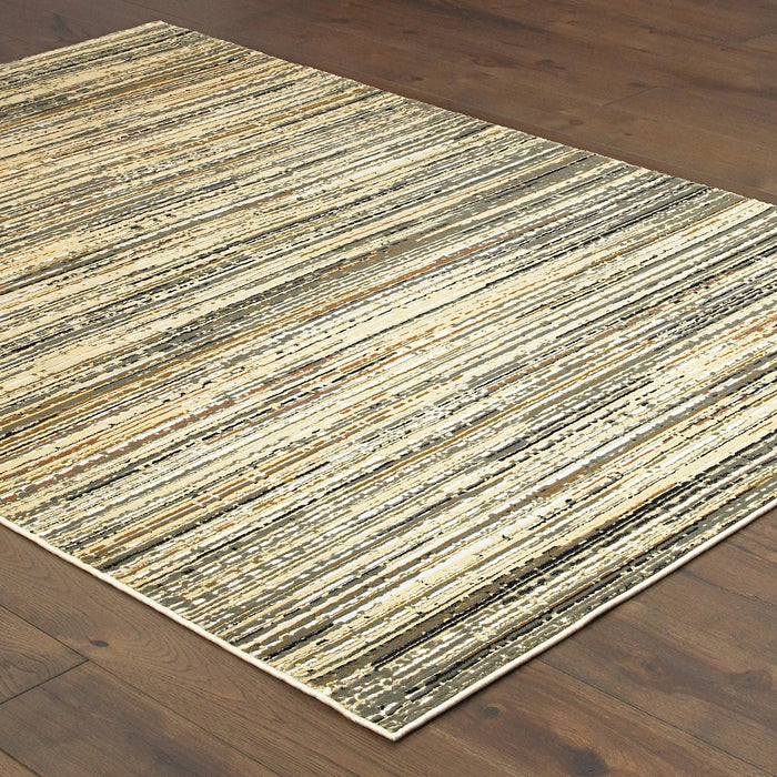 Oriental Weavers Bowen 1332J Ivory/ Gold 7'10"" x 10'10"" Indoor Area Rug B1332J240330ST