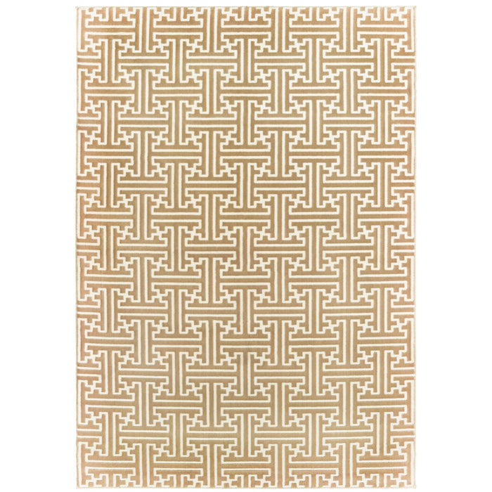 Oriental Weavers Bowen 1333Y Gold/ Ivory 7'10"" x 10'10"" Indoor Area Rug B1333Y240330ST