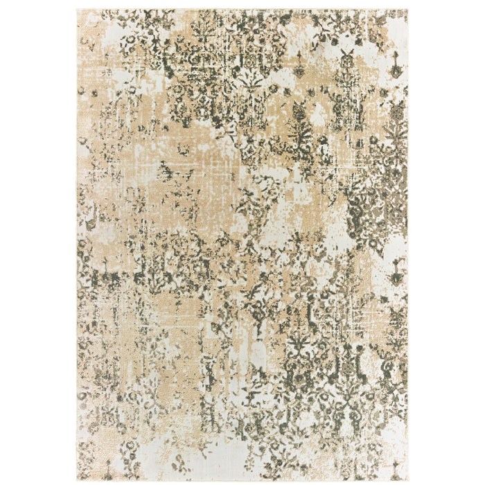 Oriental Weavers Bowen 2067W Grey/ Gold 7'10"" x 10'10"" Indoor Area Rug B2067W240330ST