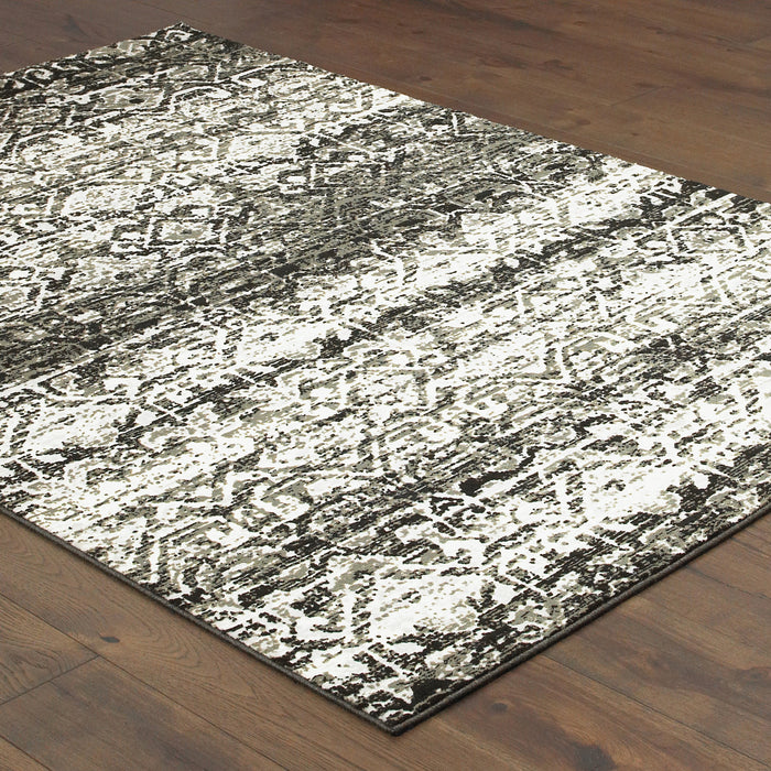 Oriental Weavers Bowen 042H2 Grey/ Ivory 6'7"" x 9'6"" Indoor Area Rug B042H2200290ST
