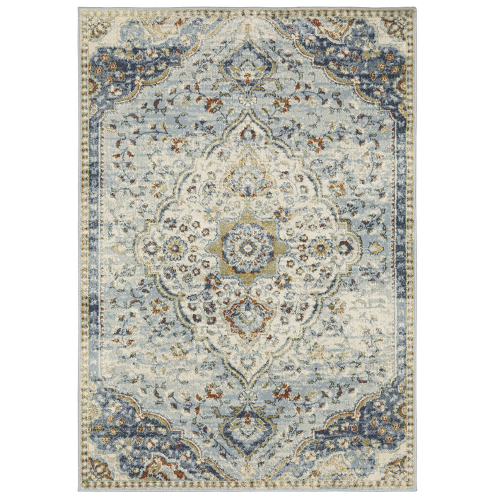 Oriental Weavers Branson BR01A Blue/ Multi 7'10"" x 10' Indoor Area Rug BBR01A240305ST