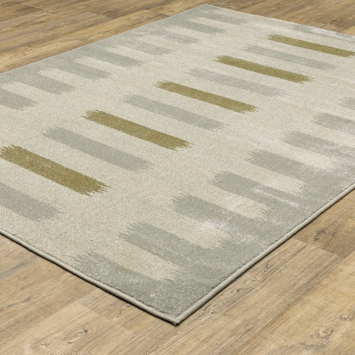 Oriental Weavers Branson BR09A Beige/ Grey 9'10"" x 12'10"" Indoor Area Rug BBR09A300390ST