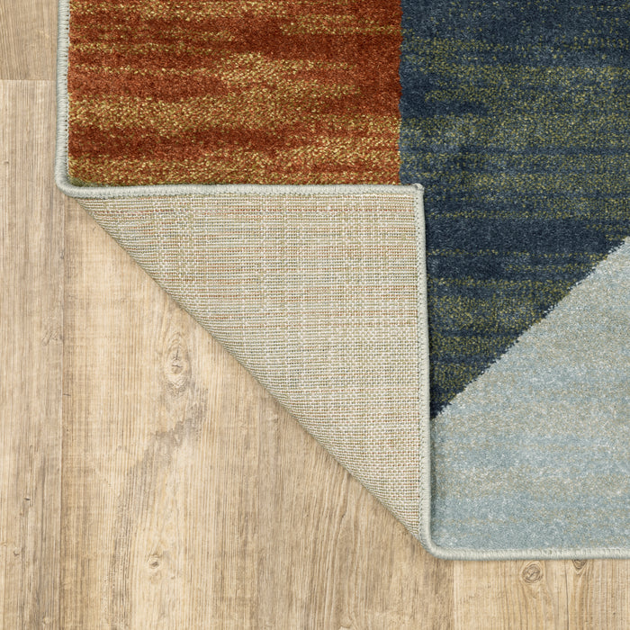 Oriental Weavers Branson BR11A Grey/ Multi 7'10"" x 10' Indoor Area Rug BBR11A240305ST