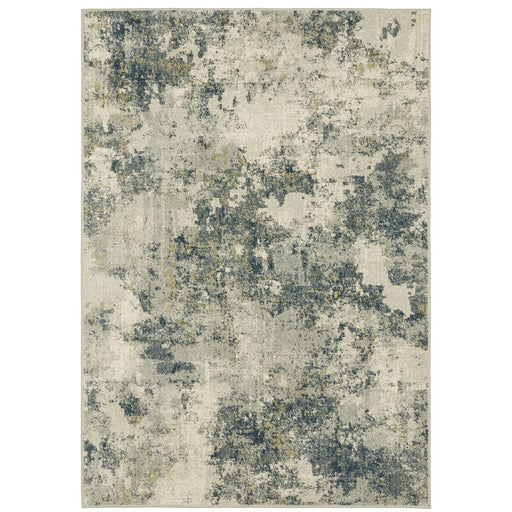 Oriental Weavers Branson BR12A Beige/ Teal 9'10"" x 12'10"" Indoor Area Rug BBR12A300390ST