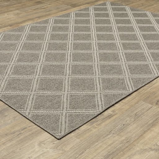 Oriental Weavers Caicos CA02N Grey/ Light Grey 9'10"" x 12'10"" Indoor Area Rug CCA02N300390ST