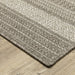 Oriental Weavers Caicos CA06A Grey/ Light Grey 9'10"" x 12'10"" Indoor Area Rug CCA06A300390ST