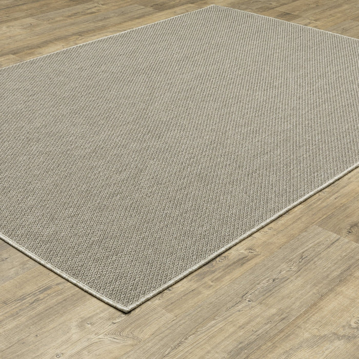 Oriental Weavers Caicos CA07A Grey/ Light Grey 9'10"" x 12'10"" Indoor Area Rug CCA07A300390ST