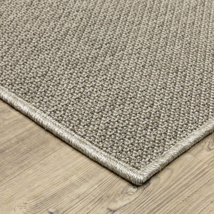 Oriental Weavers Caicos CA07A Grey/ Light Grey 9'10"" x 12'10"" Indoor Area Rug CCA07A300390ST