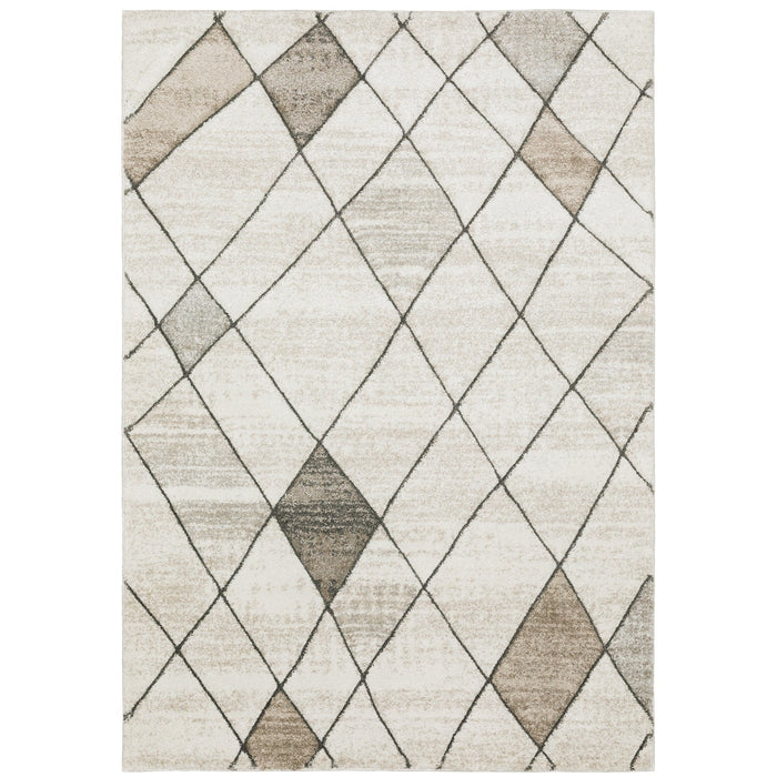 Oriental Weavers Cambria 4928A Beige/ Grey 7'10"" x 10'10"" Indoor Area Rug C4928A240330ST