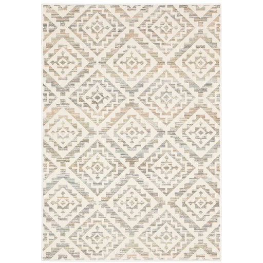 Oriental Weavers Capistrano 288Q1 Ivory/ Grey 6'7"" x 9'6"" Indoor Area Rug C288Q1200290ST