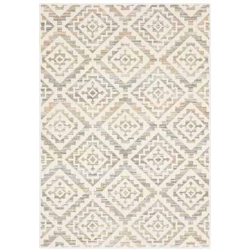Oriental Weavers Capistrano 288Q1 Ivory/ Grey 7'10"" x 10'10"" Indoor Area Rug C288Q1240330ST