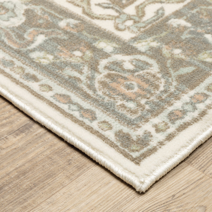Oriental Weavers Capistrano 511E1 Ivory/ Grey 7'10"" x 10'10"" Indoor Area Rug C511E1240330ST