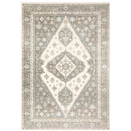 Oriental Weavers Capistrano 511E1 Ivory/ Grey 7'10"" x 10'10"" Indoor Area Rug C511E1240330ST