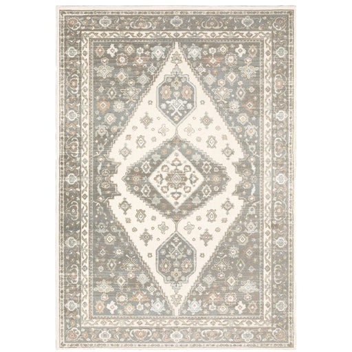 Oriental Weavers Capistrano 511E1 Ivory/ Grey 6'7"" x 9'6"" Indoor Area Rug C511E1200290ST